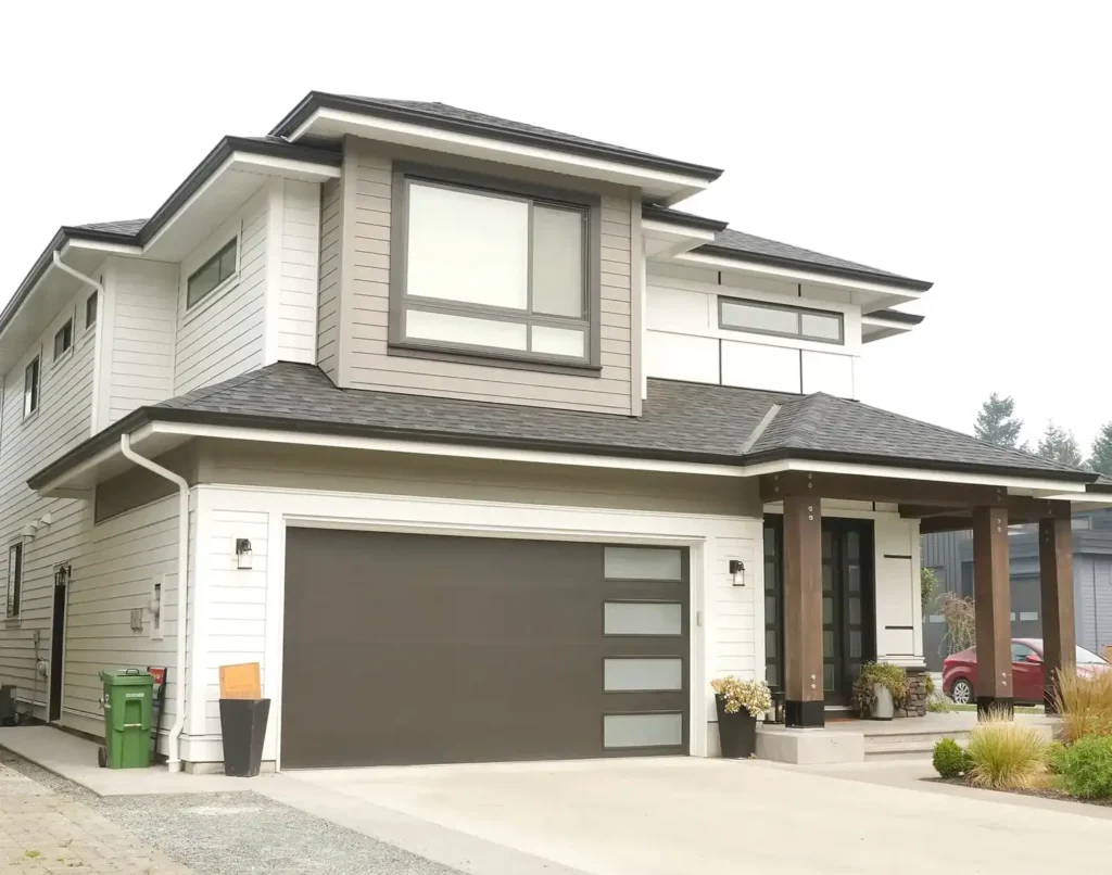 Residential property with clean windows and driveway.